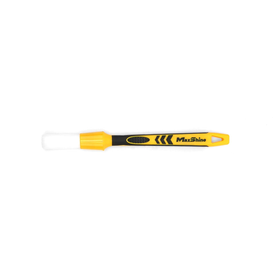 Maxshine Small #10 Classic Universal White Detailing Brush – Soft, Durable Synthetic Bristles – High-Density Brush for Interior & Exterior Cleaning – Premium Car Detailing Tool
