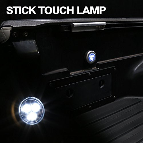 Tri-Fold Vinyl Tonneau Cover Spec-D Tuning Compatible with Jeep Gladiator JT Sport 5FT 60" Short Bed 2020-2021