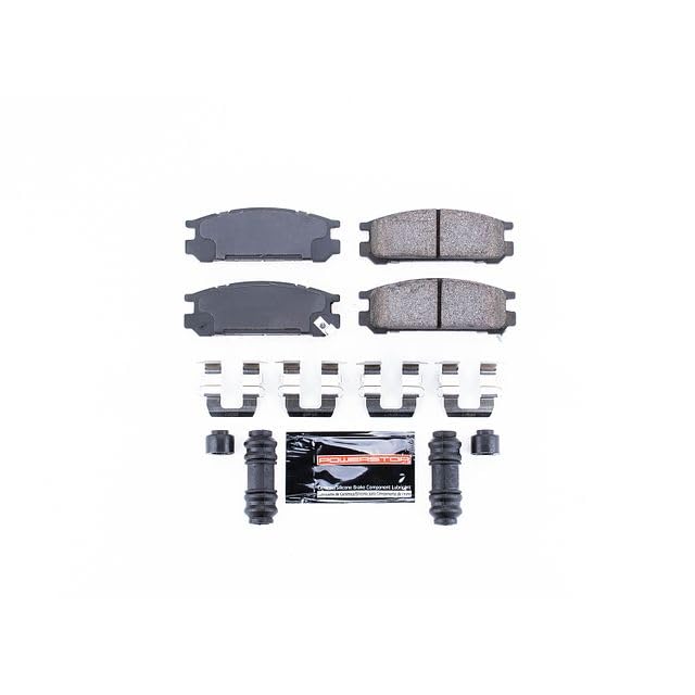 Power Stop Z23-471 Z23 Evolution Sport Carbon Fiber Infused Ceramic Brake Pads with Hardware For Subaru Impreza, Subaru Impreza, Subaru Legacy, Subaru SVX [Model Specific]