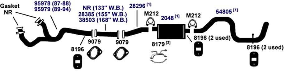 Exhaust Muffler AP Exhaust Products 700046