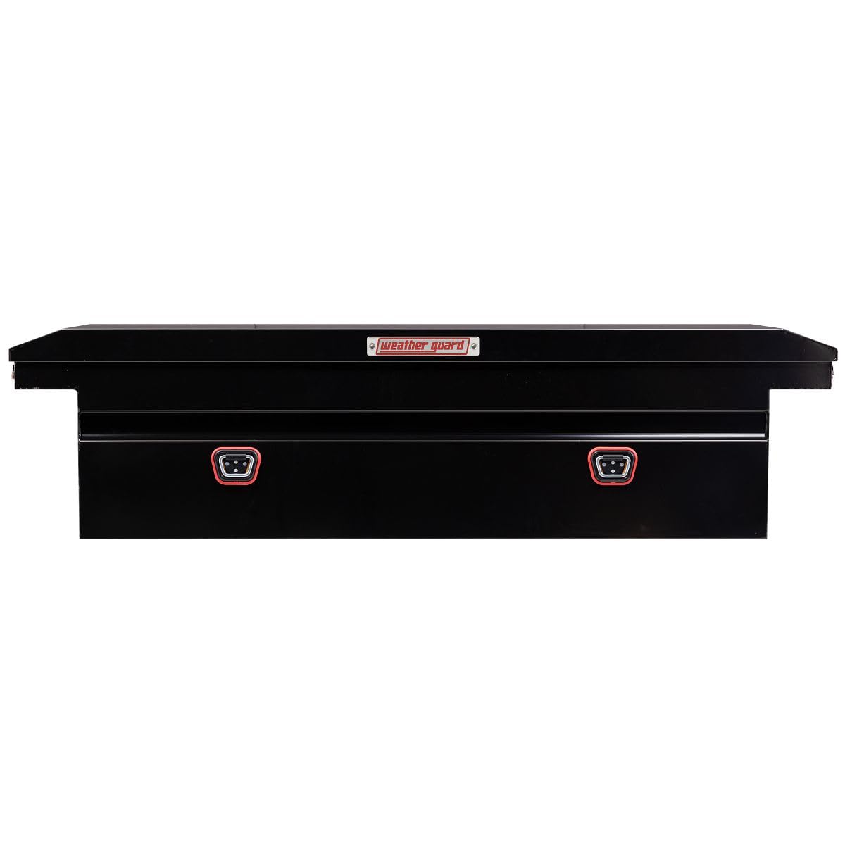 Weather Guard Saddle Truck Box Model 120-5-04, Steel, for Full Size Trucks, Low Profile, Gloss Black, 11.0 cu ft Capacity