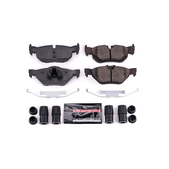 Power Stop Z23-1267 Z23 Evolution Sport Carbon Fiber Infused Ceramic Brake Pads with Hardware For BMW 128i, BMW 323i, BMW 3, BMW 328i, BMW 328i xDrive, BMW 328xi, BMW X1 [Model Specific]