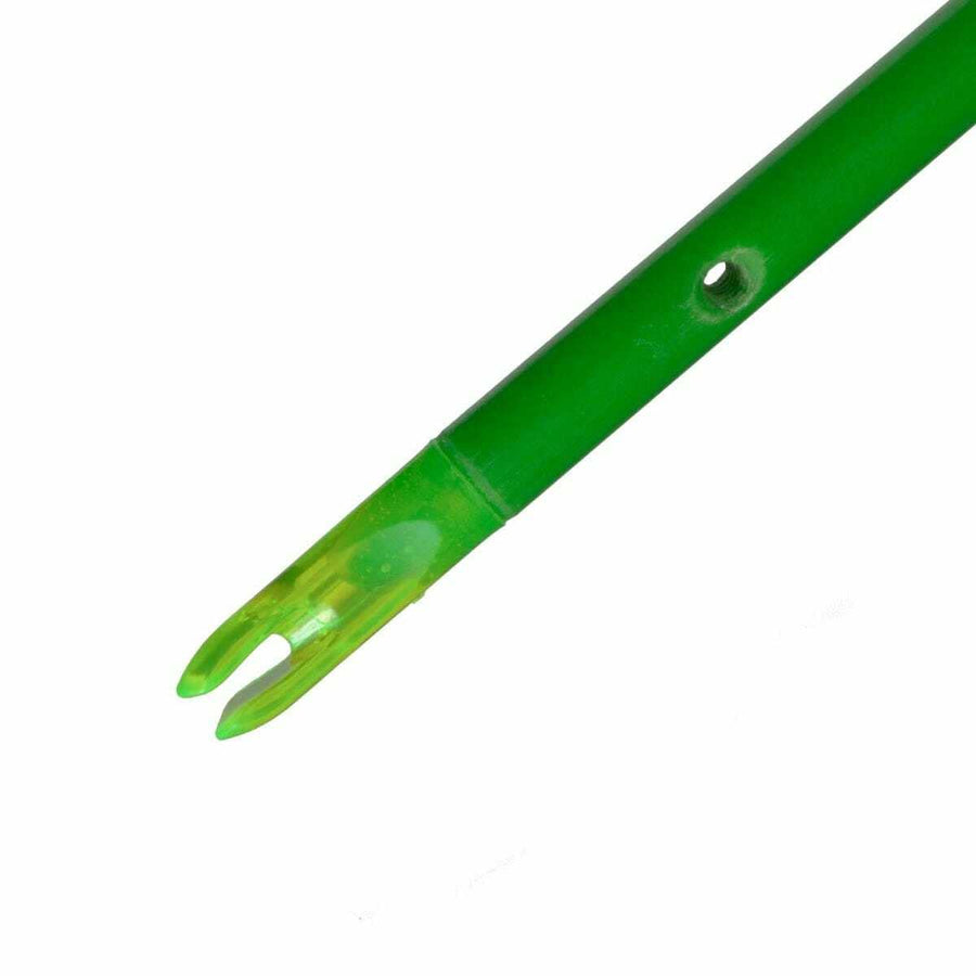 Truglo Lightweight 5/16in Waterproof High-Visible Durable Green Archery Arrow Replacement Nocks for Tapered Bowfishing Arrows, 6-Pack