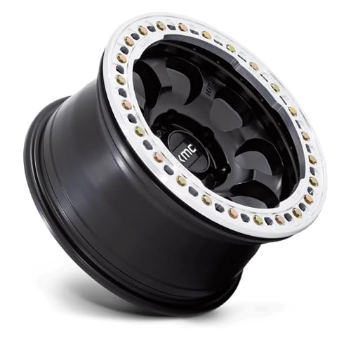 KMC KM237 BLANK 17X9 S-BLK-MACH-RG -38MM (108-150) - KM237MD17900038N