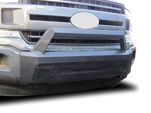 Armour III Black Horse Light Duty Front Bumper Textured Black Compatible with 2018-2020 Ford F-150(Excl. 2020 Diesel models)-AR3LD41NL
