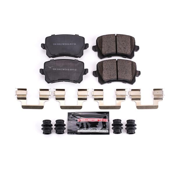 Power Stop Z23-1348 Z23 Sport Carbon Fiber Infused Ceramic Brake Pads with Hardware For Audi, Audi Q3 Quat, VW CC, VW Passat, VW Passat CC, VW Tiguan, VW Tiguan Limited [Model Specific]