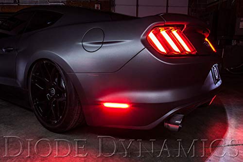 LED Sidemarkers Diode Dynamics for 2015-2021 EU/AU Ford Mustang, Red (Pair)