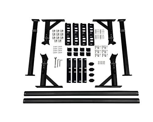 Overland Vehicle Systems Freedom Rack Side Support Bars 22040103, Short Bed Application, 6' Beds