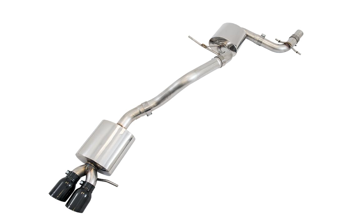 Mk6 Jetta 1.8T AWE Tuning Touring Edition Exhaust - Diamond Black Tips - 3015-23050