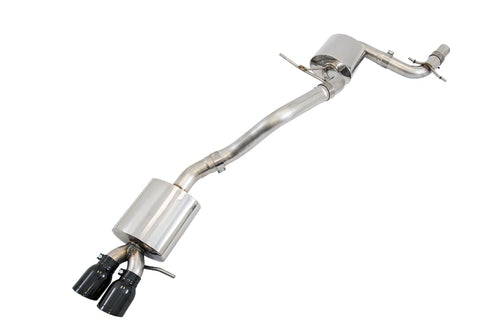 Mk6 Jetta 1.8T AWE Tuning Touring Edition Exhaust - Diamond Black Tips - 3015-23050