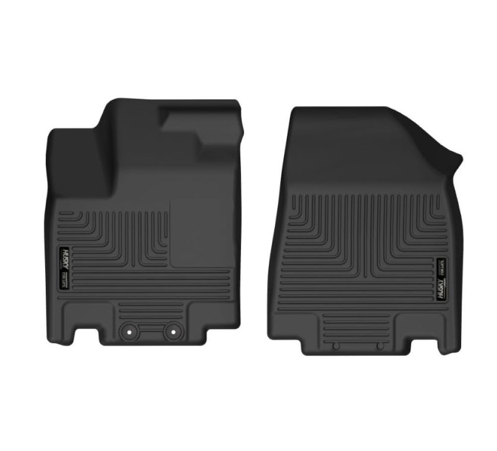 Husky Liners X-act Contour Floor Mats | 2022-2025 Nissan Pathfinder & Infiniti QX60 Fits | Front Row, 2-pc Black - 51341