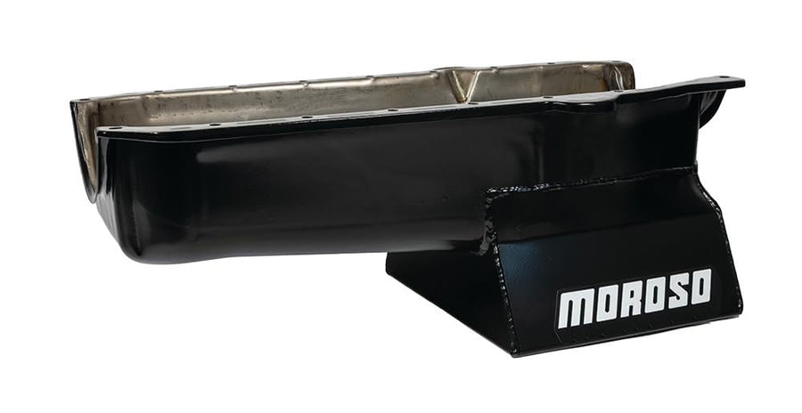 8.25" Moroso Oil Pan for Chevy Small-Block Engines with Passenger-Side Dipstick