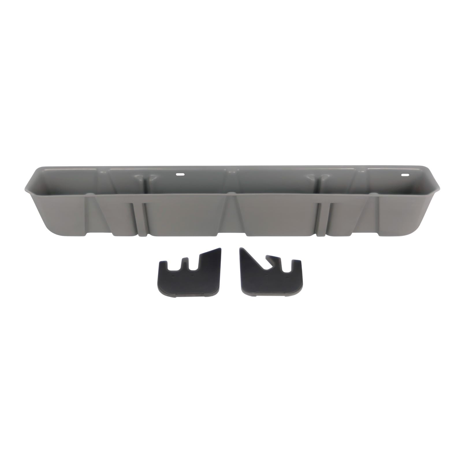 Under Seat Storage DUHA 20107 fits 2015-2025 Ford F150 SuperCab & 2017-2025 Ford F250 F350 F450 F550 SuperCab | Light Gray Heavy-Duty Back Seat Organizer | Includes Dividers