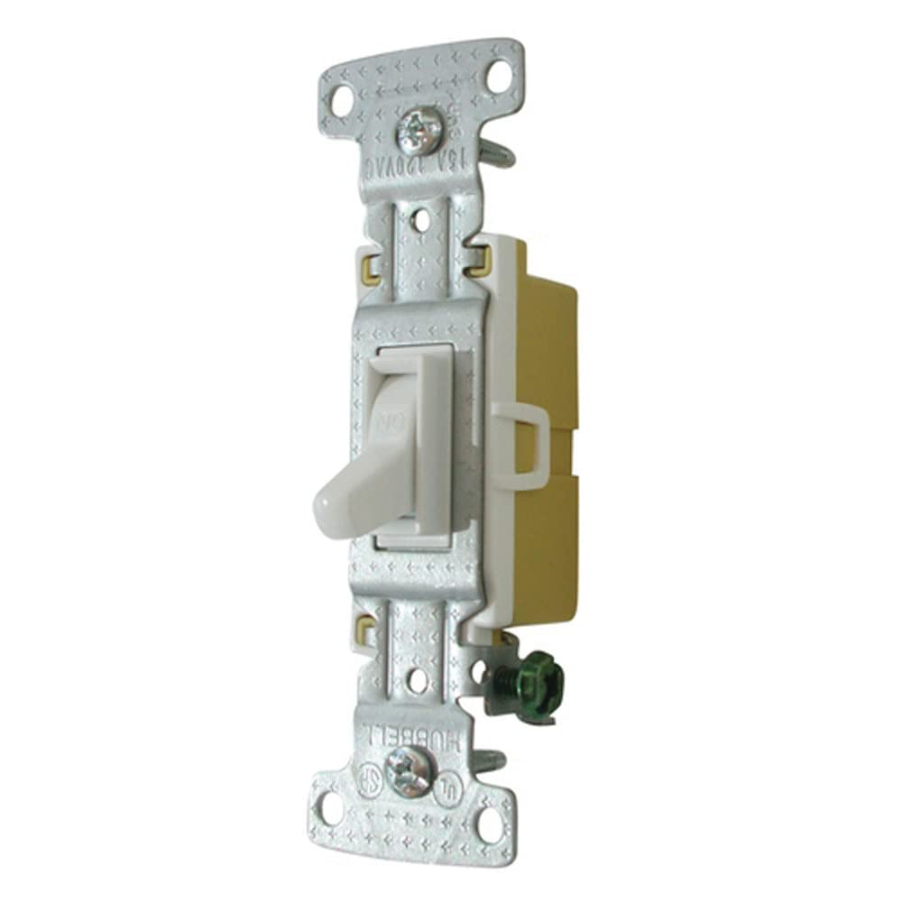 White Diamond Group 1301-73W White 15 Amp Switch Toggle