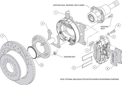 P/S DP-DB Brake Kit, Red