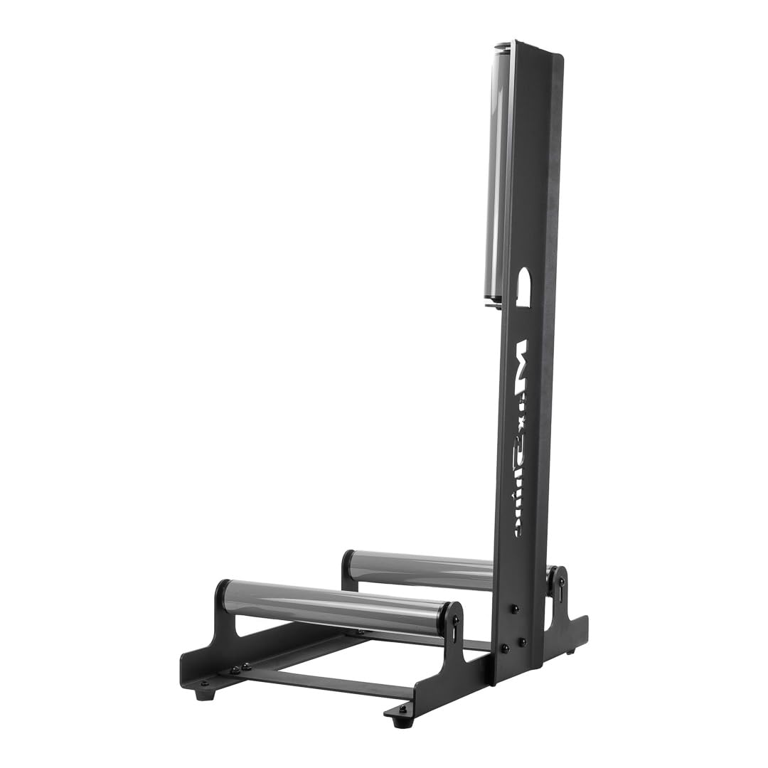 Maxshine Wheel Detailing Rim Rolling Stand (WS01) - 23”L x 14”W x 36”H, 360° Tire & Rim Detailing, Ceramic Coating, Tire Shine, Wheel Wash & Roller Stand - Black