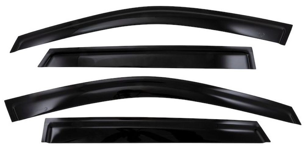 Set of 4 Rainguard Fits Chevrolet Trax 2024-2026 Low Profile Tape-On Smoke Acrylic Window Vents UV and Scratch Resistant