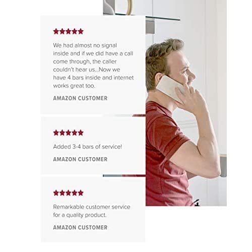 Home Studio weBoost - Cell Phone Signal Booster | Boosts 4G LTE & 5G for all U.S. & Canadian Networks - Verizon, AT&T, T-Mobile & more | Made in the U.S. | FCC Approved (model 470166)