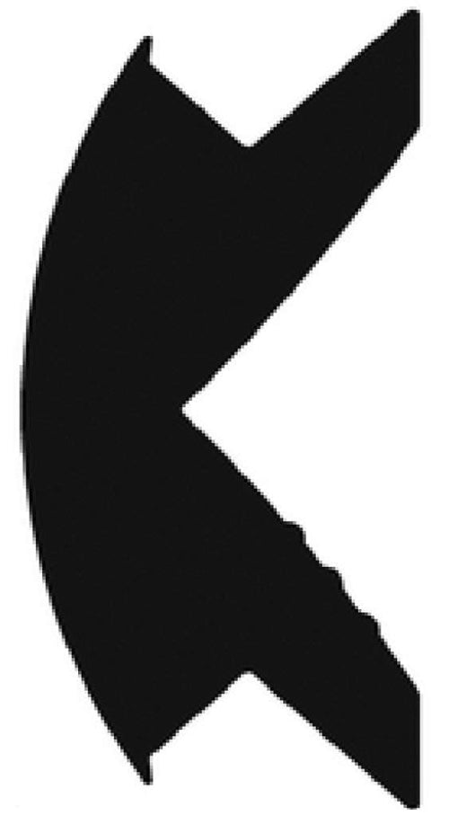 Metal Taco Vinyl Insert 5/8x5/16 50',Black -V12-0342BKA50-