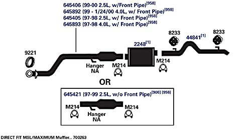 Exhaust Tail Pipe AP Exhaust Products 44841