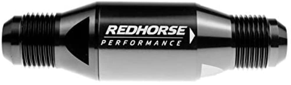 Performance Redhorse 4152-10-2 Inlet Outlet AN One Way Check Valve (Black), 1 Pack