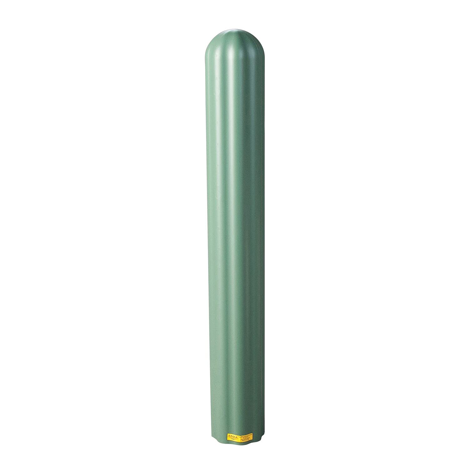 Bollard Covers Eagle for 4 Inch Poles - 56" Tall, Durable Fluted HDPE Plastic - Trimmable Green Bollard Post Sleeve for Parking Lots, Warehouses, and Loading Docks, 1732GN