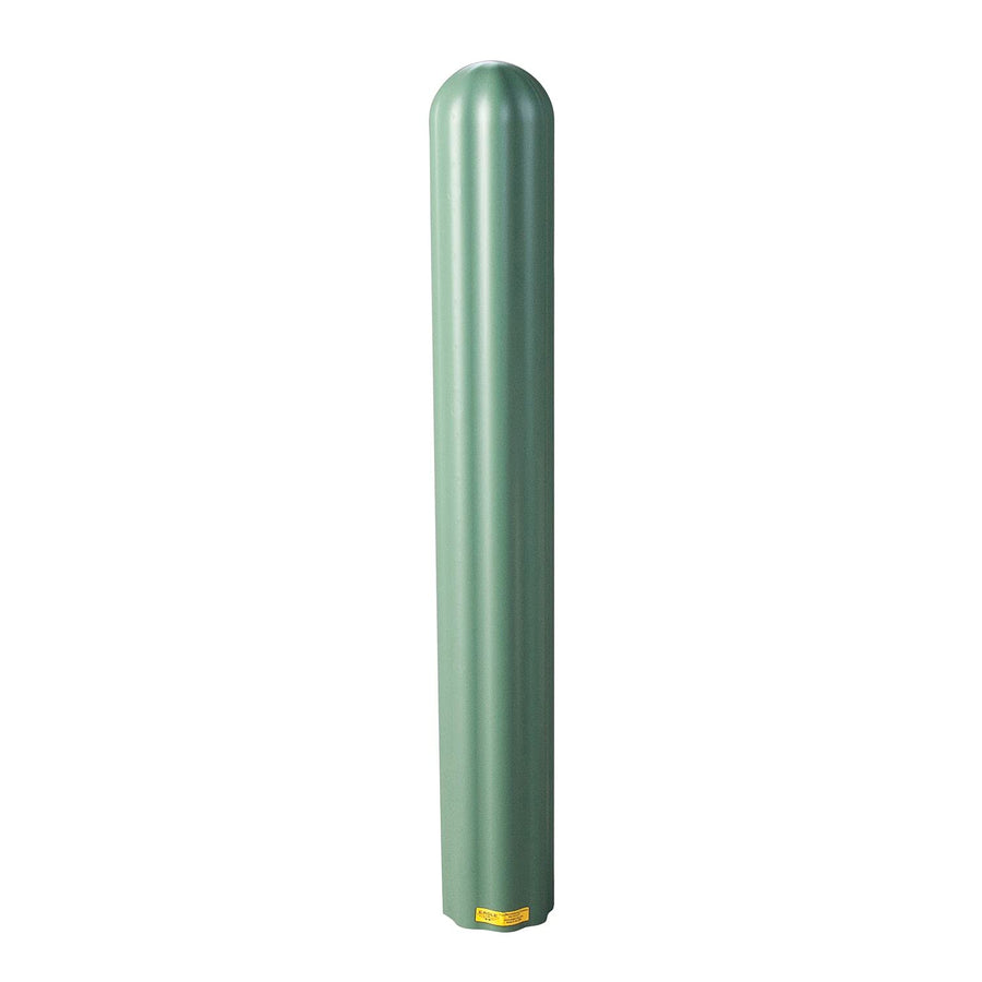 Bollard Covers Eagle for 4 Inch Poles - 56" Tall, Durable Fluted HDPE Plastic - Trimmable Green Bollard Post Sleeve for Parking Lots, Warehouses, and Loading Docks, 1732GN