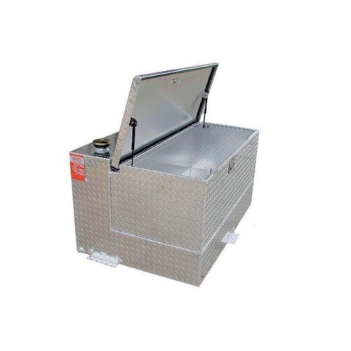 DOT Aluminum Tank Industries 47 gallon Transfer Tank and toolbox combo TTL50CB