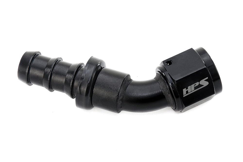 45 Degree HPS Performance -10 Push-On Aluminum AN Hose End, 150-4510