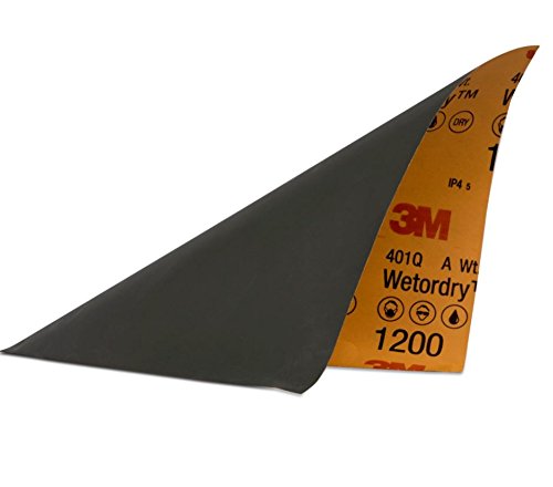 Wetordry Sandpaper Sheets, 9 in. x 11 in, 1200 grit, A Weight (5/Pack)