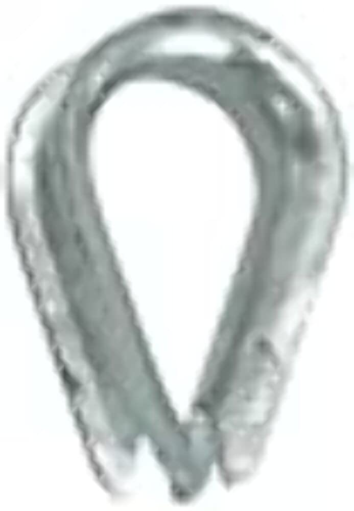 S.S. Wire Rope Thimble Whitecap - 1/2