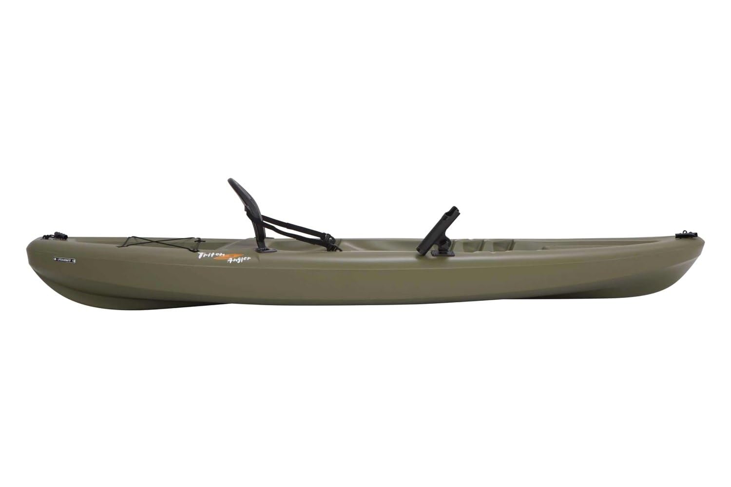 Triton Angler Lifetime 100 Fishing Kayak, Olive Green