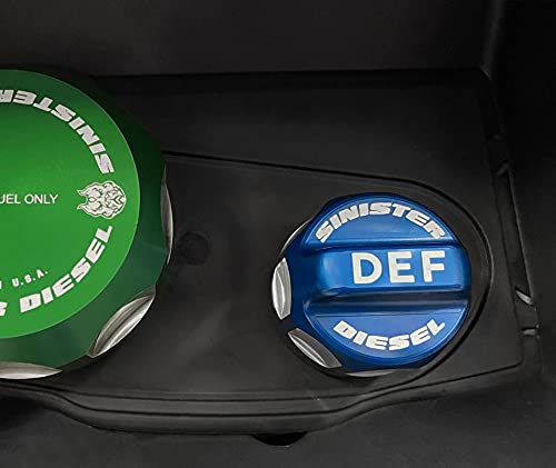 Diesel Exhaust Fluid (DEF) Cap Sinister Diesel for 2011-2020 Ford Powerstroke 6.7L (Gray) (Blemish)