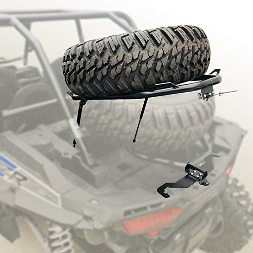 BLK Polaris RZR Tire Carrier/Cargo Rack