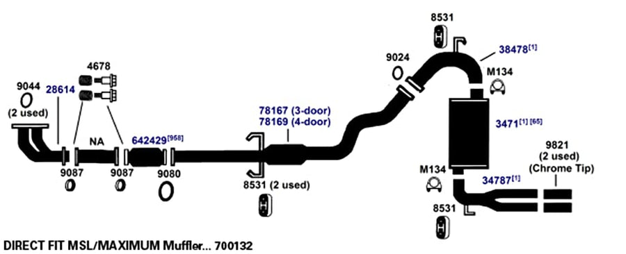 Exhaust Gasket AP Exhaust 9044