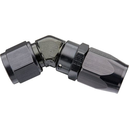 Black Fragola -8AN x 45 Degree Low Profile Forged Hose End