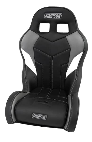 Aggressor UTV Seat Simpson Racing 110-305 170 - Matte Black/Gray/White - Each