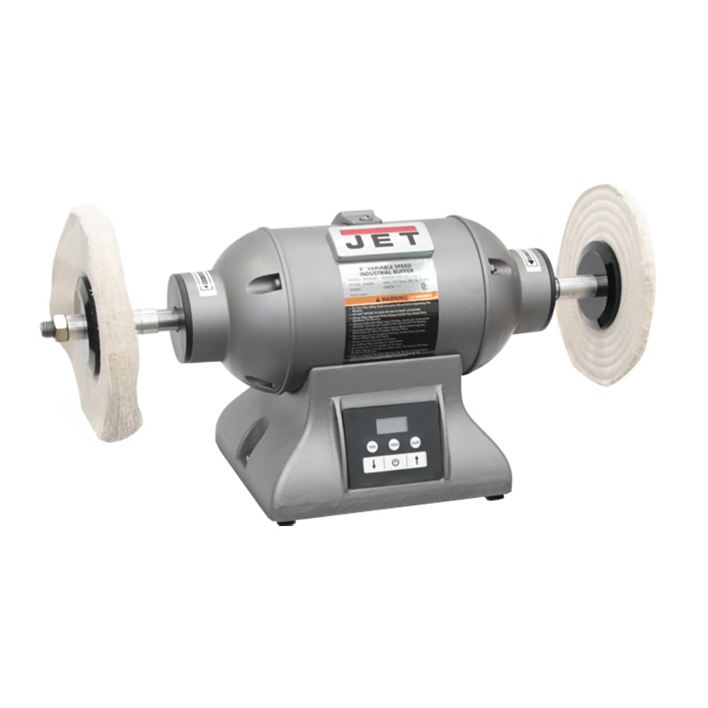 JET 8-Inch Bench Buffer Industrial, Variable Speed, 1 HP, 115/230V 1Ph (IBG-8VSB)