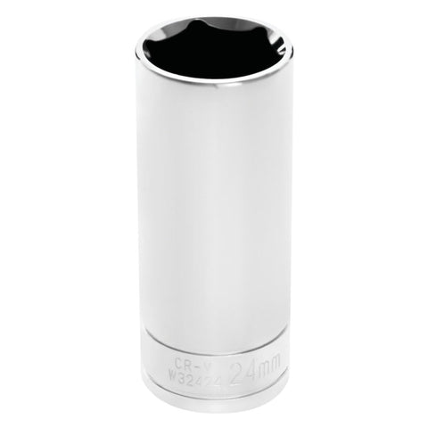 W32424 Performance Tool 1/2 Drive 6-Point Socket, 24mm