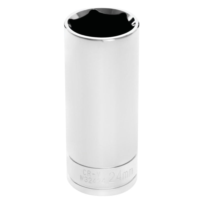 W32424 Performance Tool 1/2 Drive 6-Point Socket, 24mm