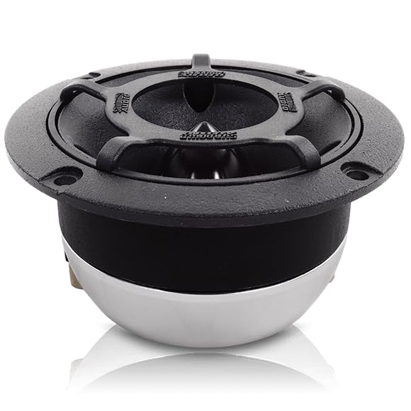 Sundown Audio High-Efficiency ET-1R PA/Stage Tweeter with Grill - 100W RMS, 4-Ohm - Large 33.5mm Dome - 105dB Sensitivity, 4kHz-20kHz - Single Unit for Monitor Systems & Crisp Highs