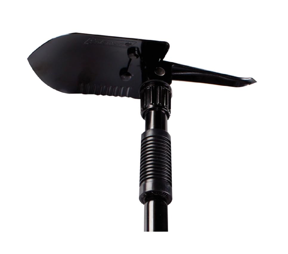 Folding Shovel & Pick Coleman Backpacking, Steel Folding Spade with Serrated Edge & Carry Case, Great for Camping, Fire Pits, Emergencies, Backyard, & More