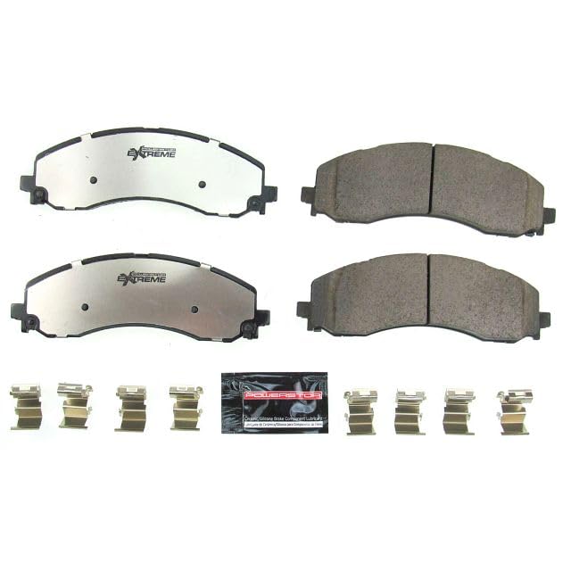 Power Stop Z36-2223 Z36 Truck and Tow Front Carbon-Fiber Ceramic Brake Pads For 2019-2025 Ram 2500 3500