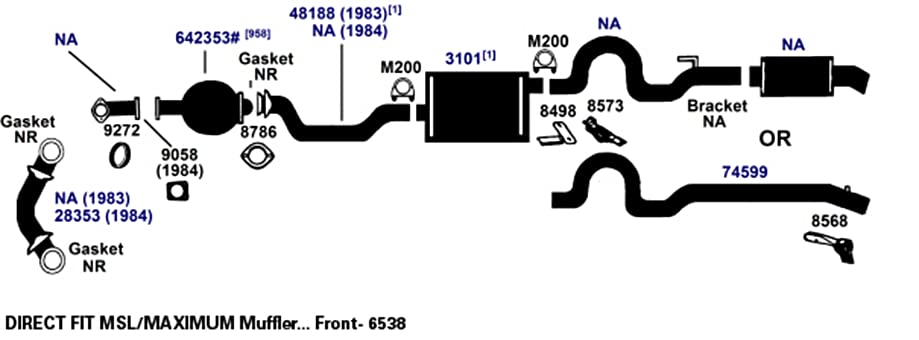Exhaust Tail Pipe AP Exhaust Products 74599