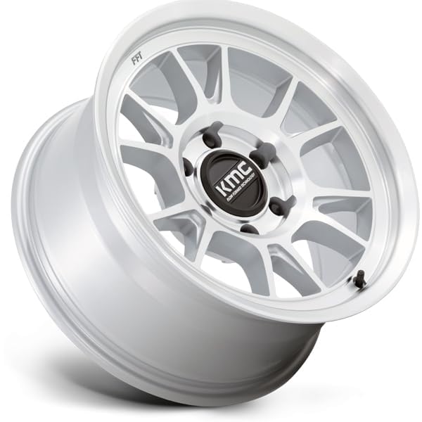 KMC Wheels 17X8.5 RANGE 5X5.04.36 -10mm GLOSS SILVER WITH MACHINED FACE - KM729DX17855010N