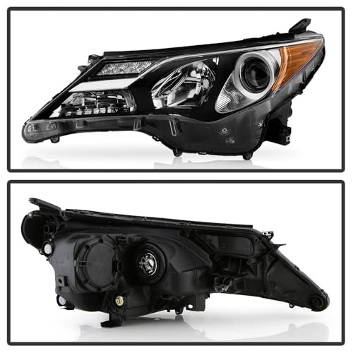 Toyota RAV4 13-15 Spyder (OE) Halogen Headlights - Low Beam-HB3(Not Included) ; High Beam-HB3(Not Included) ; Signal-WY21W(Not Included) - OE Chrome