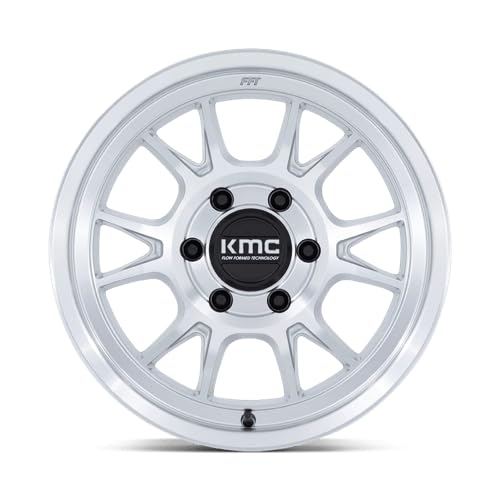 KMC Wheels 17X8.5 RANGE 5X5.04.36 -10mm GLOSS SILVER WITH MACHINED FACE - KM729DX17855010N