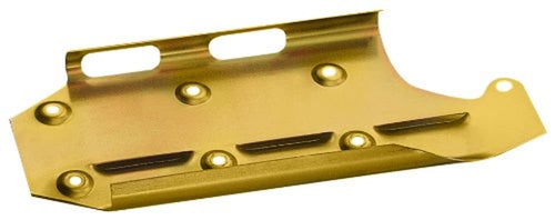Milodon Gold Zinc Plated 32100 Louver Designed Left Side Dipstick Windage Tray for Small Block Chevy 350