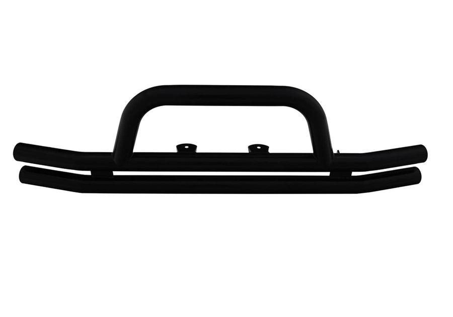 Double Tube Front Bumper RAMPAGE PRODUCTS for Jeep Wrangler JK/JL | Hoop, Steel, Black | 86620 | Fits 2018-2025 Wrangler JL/JLU / 2007-2018 Wrangler JK/JKU / 2020-2025 Jeep Gladiator JT