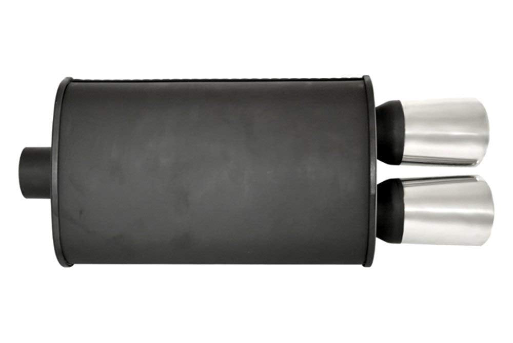 Megan Racing 2.5" Inlet MR-MU-OVA-B 3.5"x2.5" Dual Oval Stainless Steel Tips